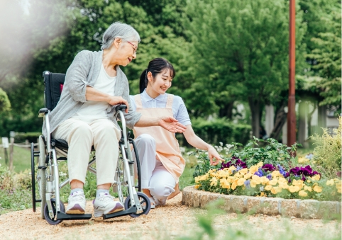 自然に囲まれた環境