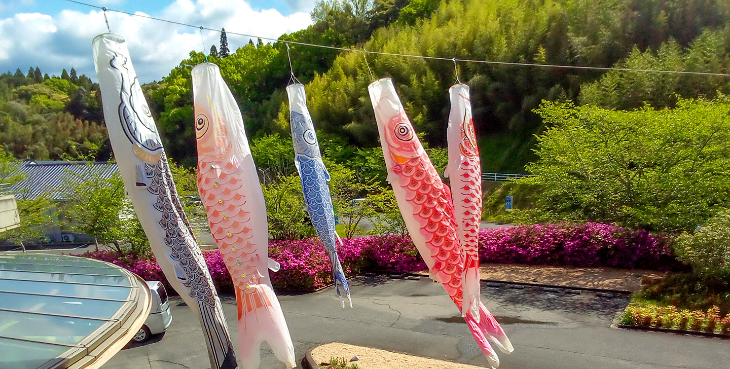 そよかぜ玄関前